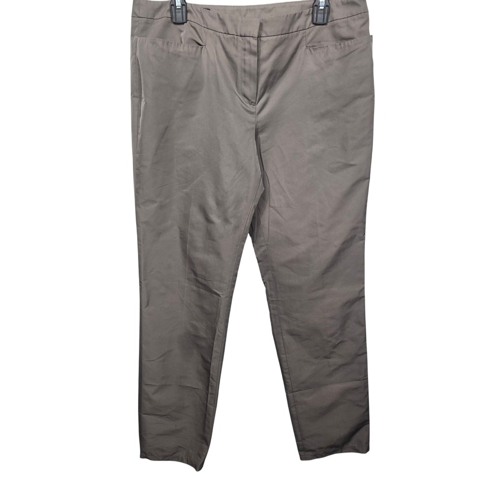 Lida Baday Slim Pant Clay‎ Women's Size 12 Polyester Silk Blend